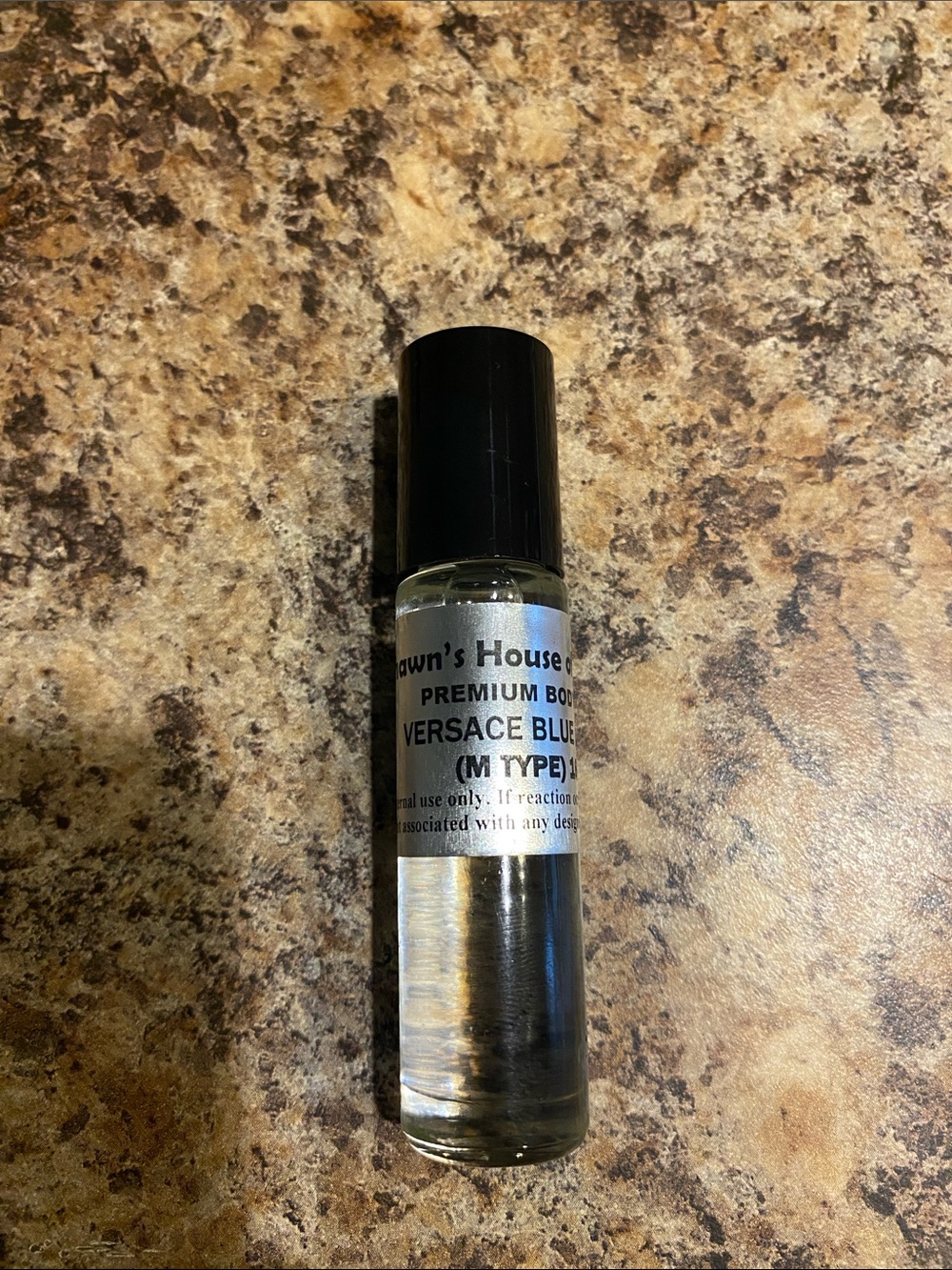 Versace Blue (M Type) Roll-On Fragrance - Clear Bottle with Black Cap